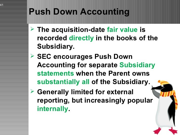 push down accounting 2 | understanding aspe section 1625 as a result of the application of push-down accounting or fresh start accounting financial statement. push down accounting 2 | understanding aspe section 1625 as a result of the application of push-down accounting or fresh start accounting financial statement.
