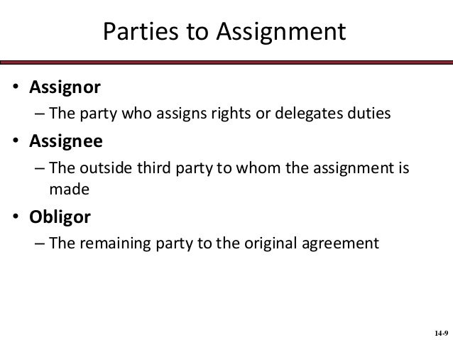 Define Assignment Of Benefits