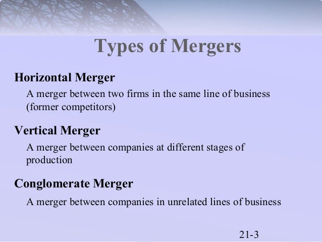 horizontal mergers horizontal mergers