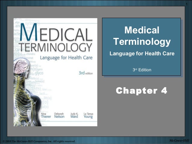 Medical Terminology Chapter 4