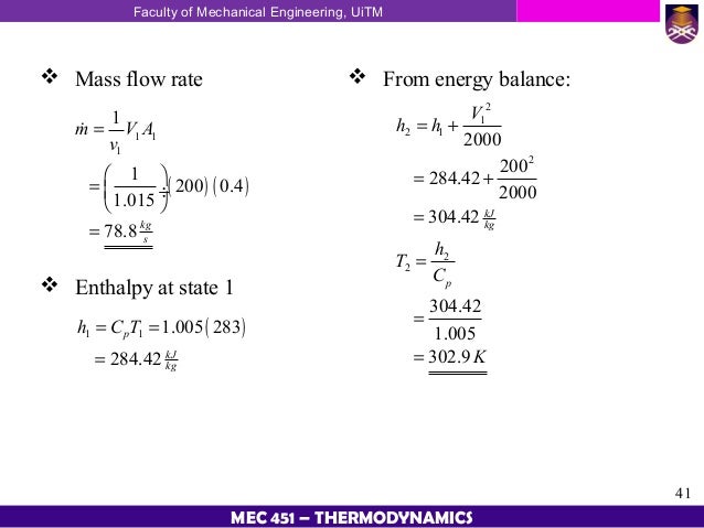 Mass Flow Rate Of Water Calculation 114