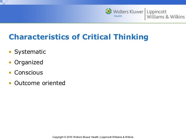 Characteristics of critical thinkers
