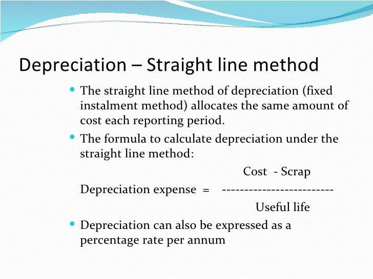 straight line depreciation is a typical example of a