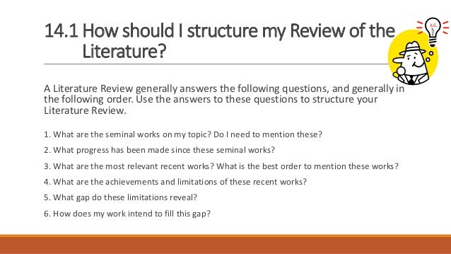 How to write review of literature