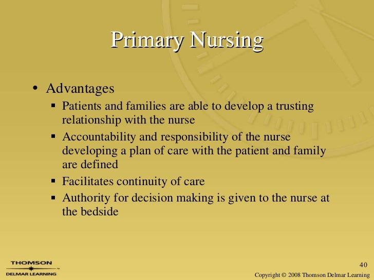 Primary Nursing Vorteile Und Nachteile Chapter15