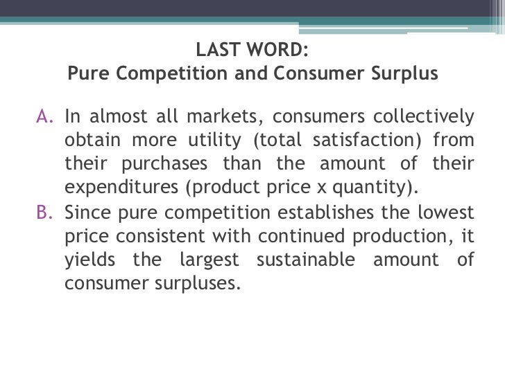 Strengths & Weaknesses of Pure Competition in Economics