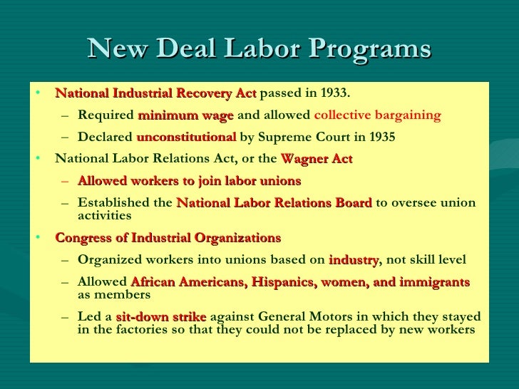 Chapter 25 Roosevelts New Deal