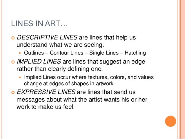 Types Of Lines In Art And Their Meaning : Chapter line