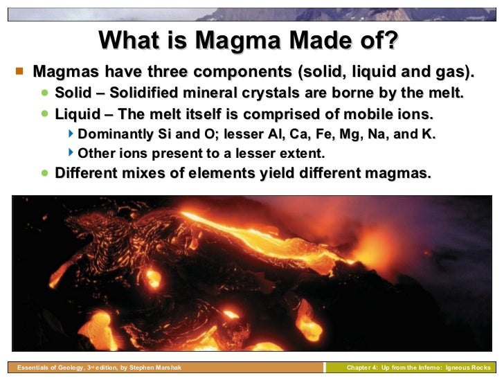Chapter 4 igneous rocks
