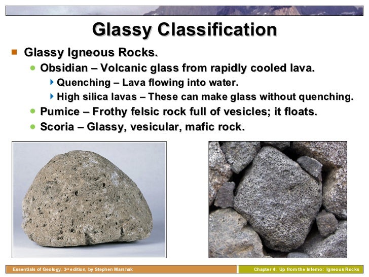 Chapter 4 igneous rocks