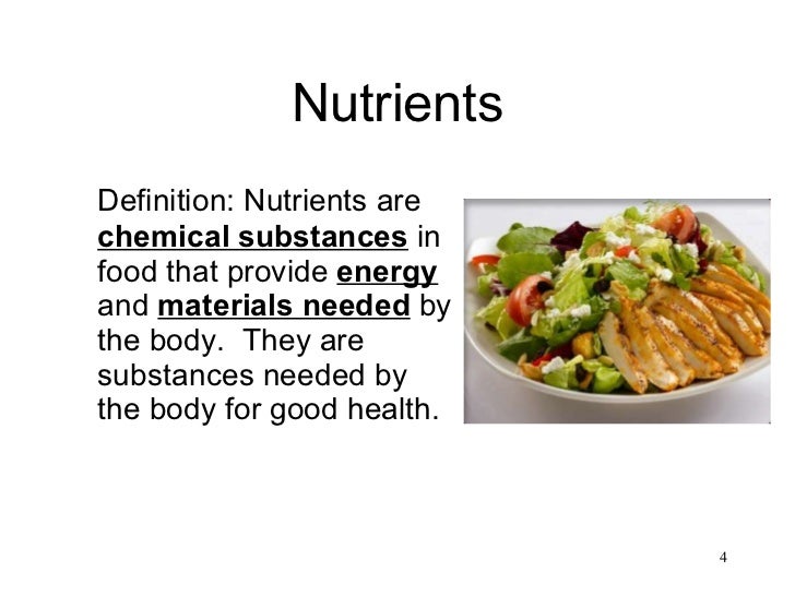Chapter 4 nutrition 2011