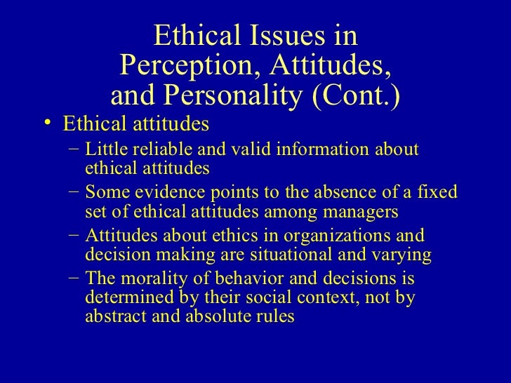 attitude values and ethics attitude values and ethics