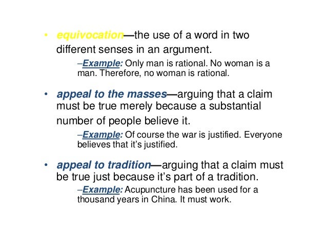 logical fallacies essay