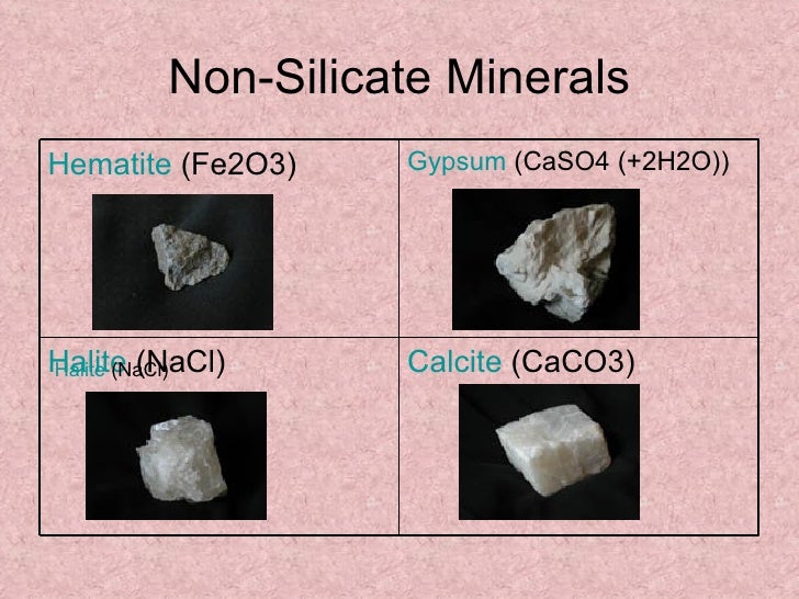 Chapter 5 minerals