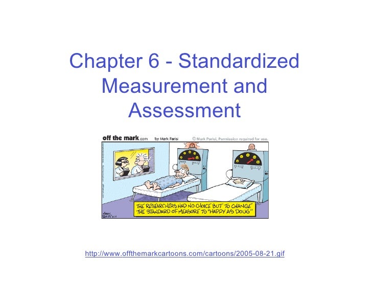 Chapter 6 Standardized Measurement & Assessment