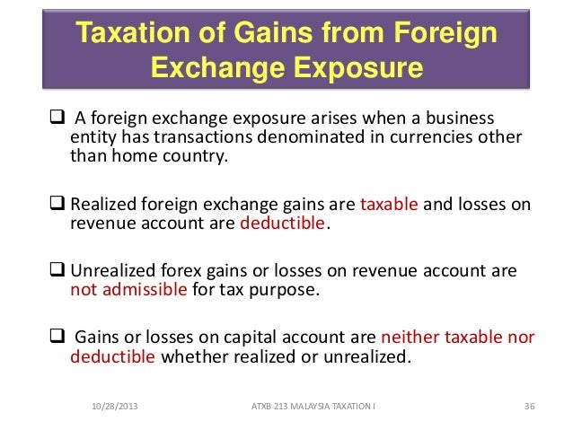 forex gains and losses tax