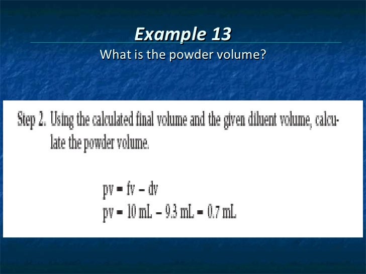 Chapter 6 pharmacy calculation