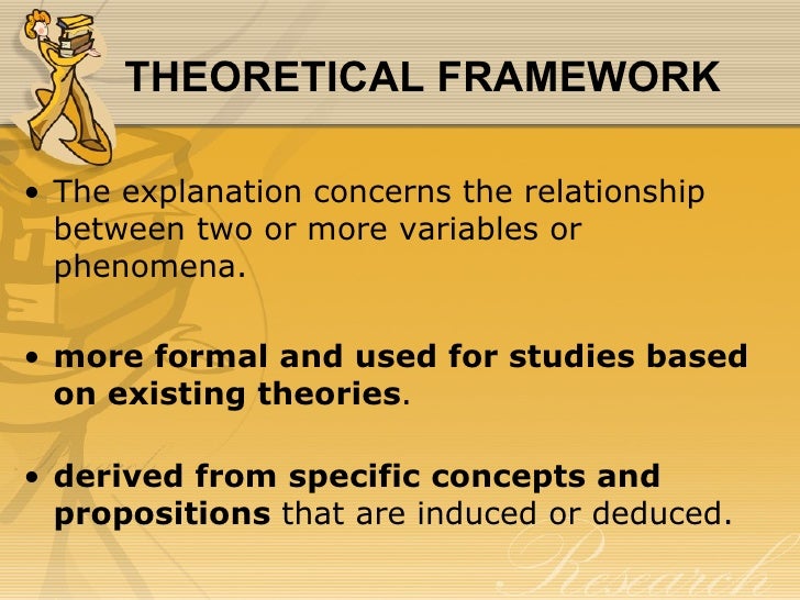 Theoretical framework  research design