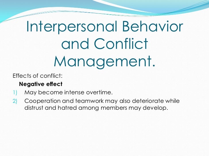 the effects of conflict management on The five styles of conflict resolution but in the long term effects can be detrimental to your advanced negotiations and strategies for conflict management. the effects of conflict management on The five styles of conflict resolution but in the long term effects can be detrimental to your advanced negotiations and strategies for conflict management.