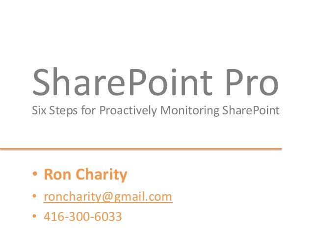 Sharepoint Performance Tools