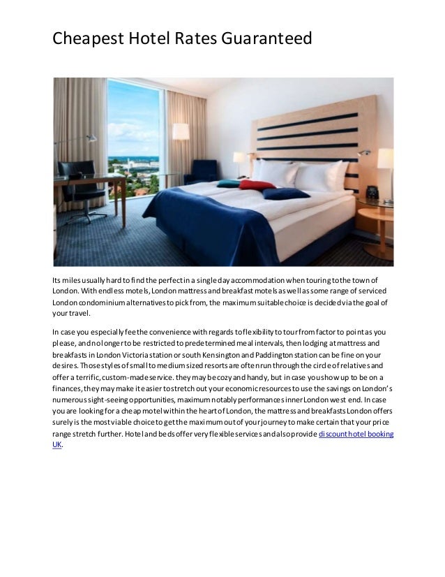 Cheapest hotel rates guaranteed