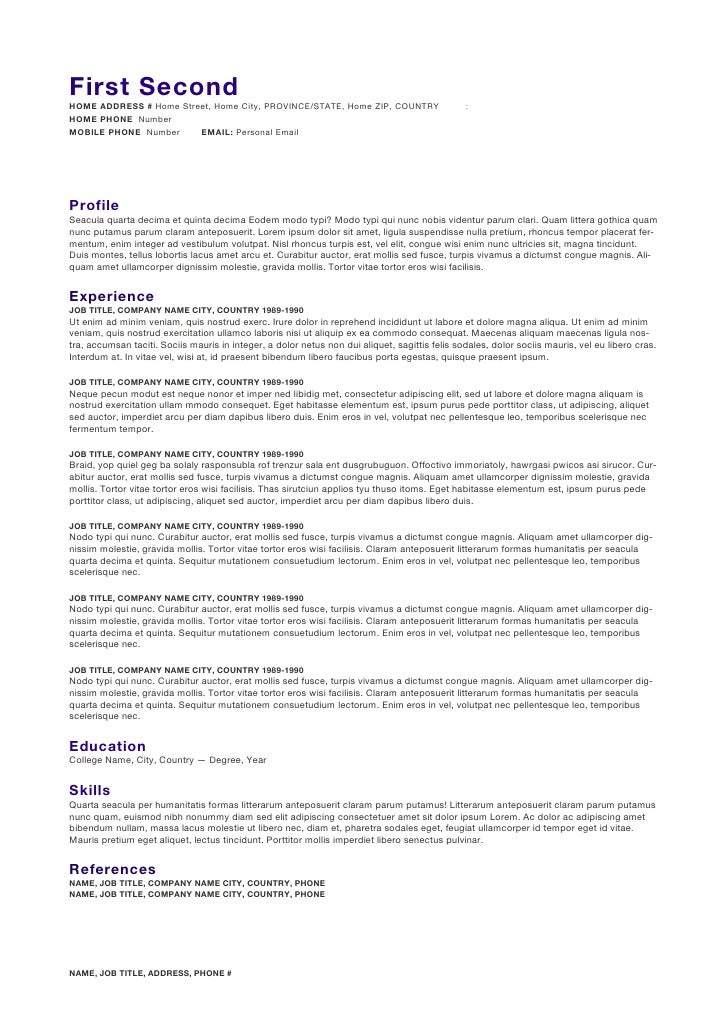chefs cv template ama cv template