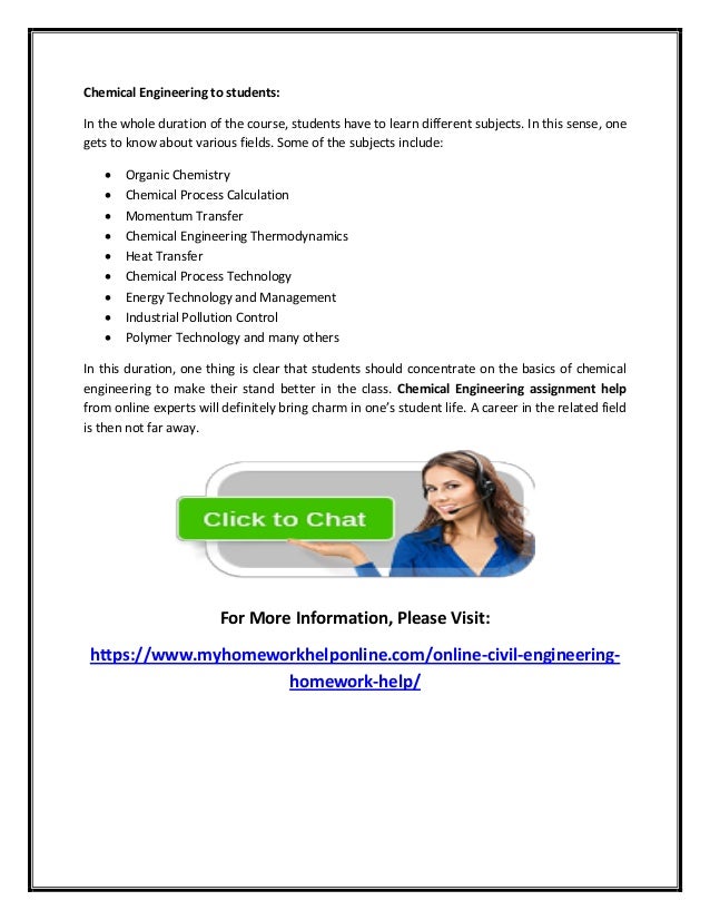Engineering homework help online