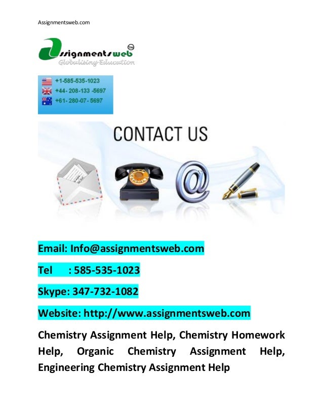 Chemistry homework help