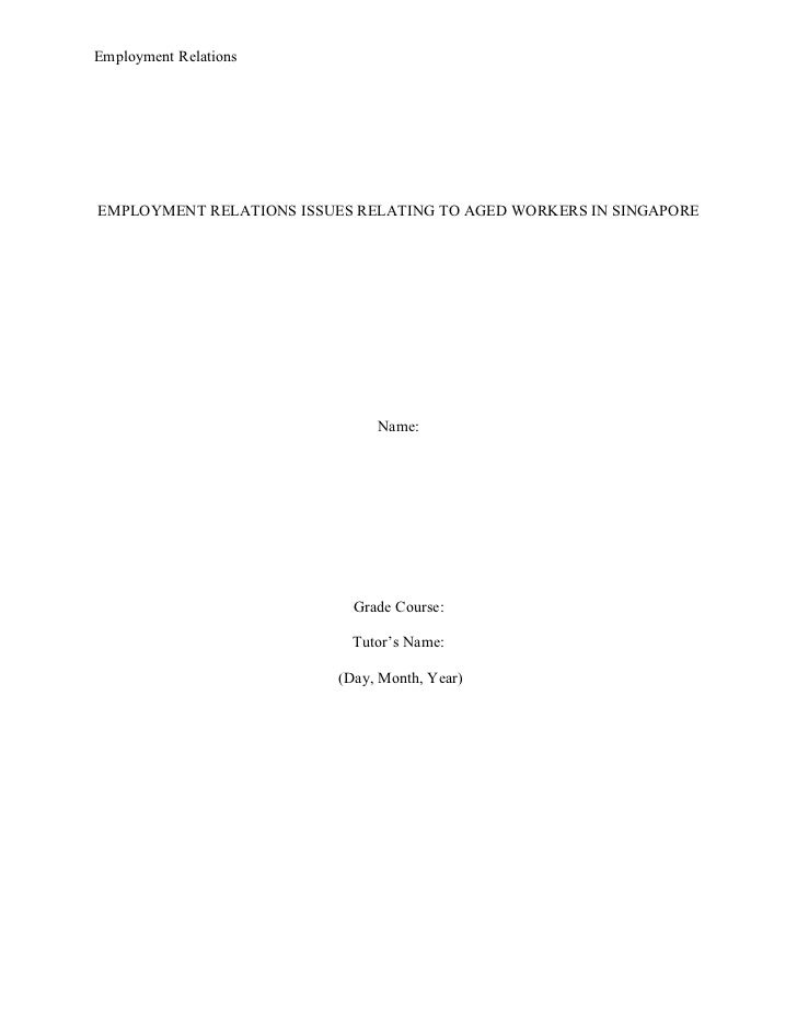 Report style essay
