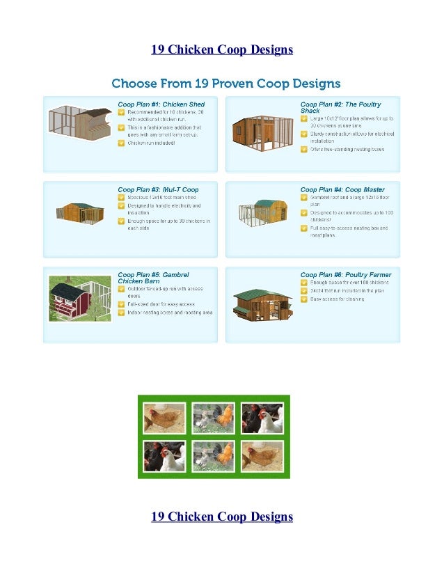 19 Easy To Follow Chicken Coop Designs