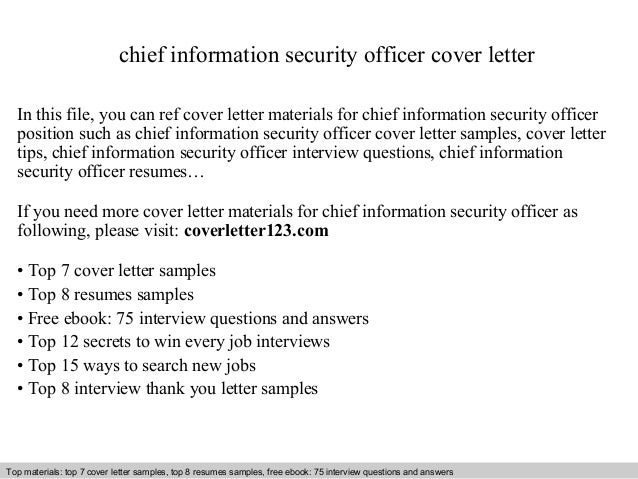 Chief Security Officer Cover Letter chief information security officer cover letter Chief Security Officer Cover Letter chief information security officer cover letter