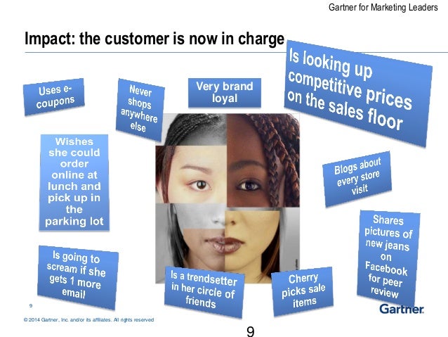 2014 Gartner, Inc. and/or its affiliates. All rights reserved Gartner for Marketing Leaders Impact: the customer is now in charge 9 Very brand loyal ... - chief-marketing-technologists-symbolize-marketings-changing-role-by-laura-mclellan-10-638