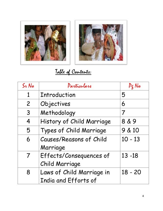The Effects Of Early Marriage Cause and effect essay