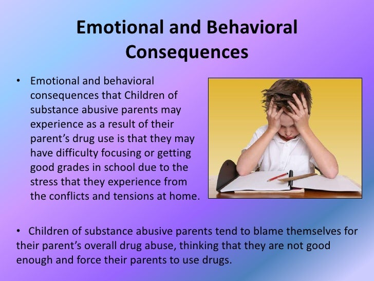 Children Affected By Their Parent'S Substance Abuse