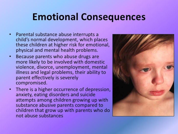 Children Affected By Their Parent'S Substance Abuse