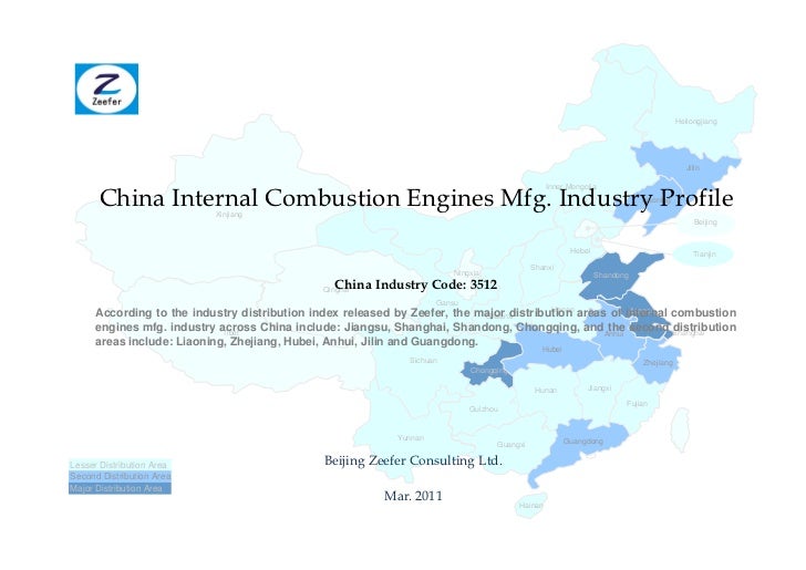 China Internal Combustion Engines Mfg. Industry Profile - CIC3512 Beijing Zeefer Consulting Ltd.