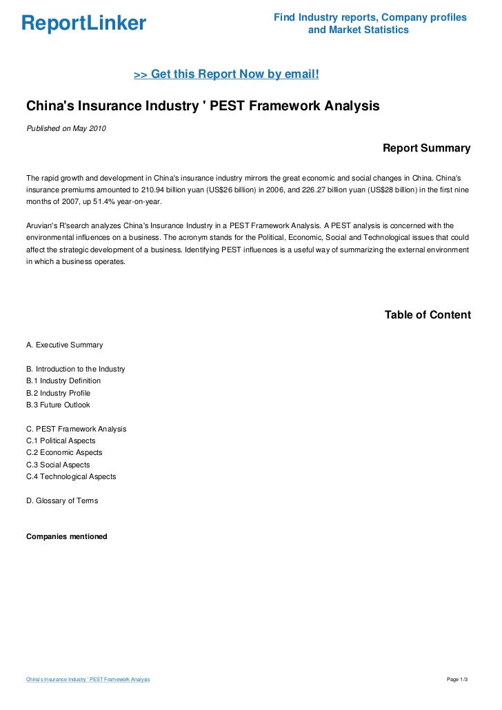 pest analysis of insurance industry Latest market research reports on italian industries pest analysis, country forecast and other details. pest analysis of insurance industry Latest market research reports on italian industries pest analysis, country forecast and other details.
