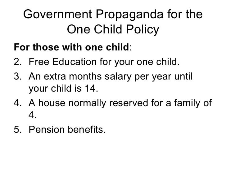 China one child policy essay