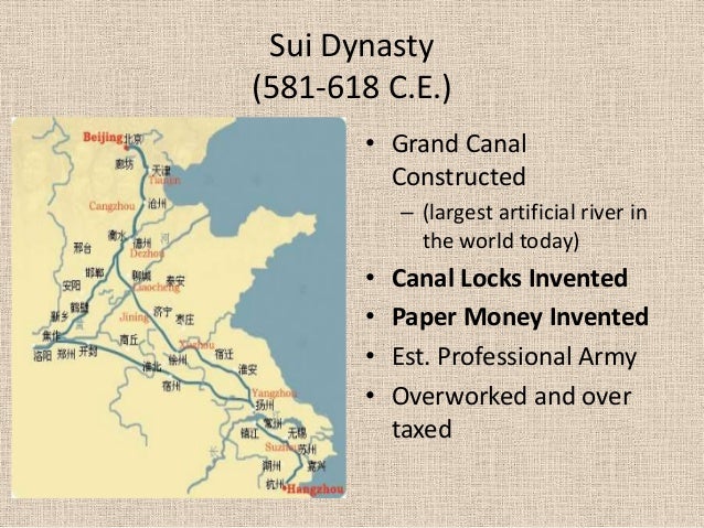 sui dynasty essay Started from 581 and ended in 618, the sui dynasty had only three emperors the whole nation was reunified and certain economic and political advances were achieved in the period. sui dynasty essay Started from 581 and ended in 618, the sui dynasty had only three emperors the whole nation was reunified and certain economic and political advances were achieved in the period.