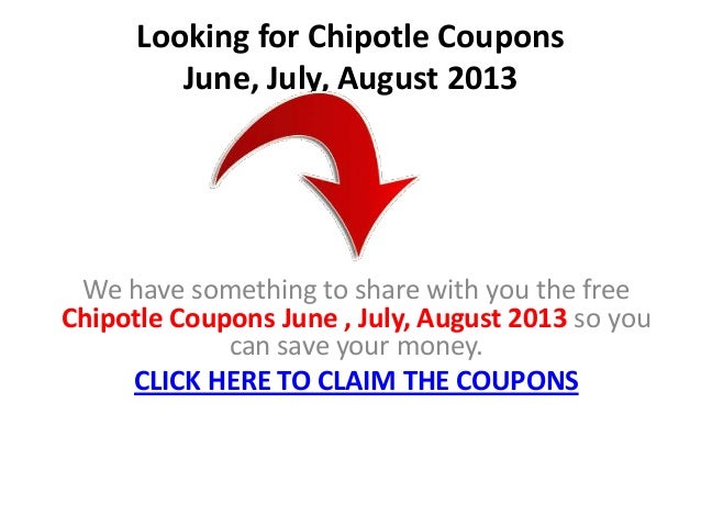 Chipotle coupon code
