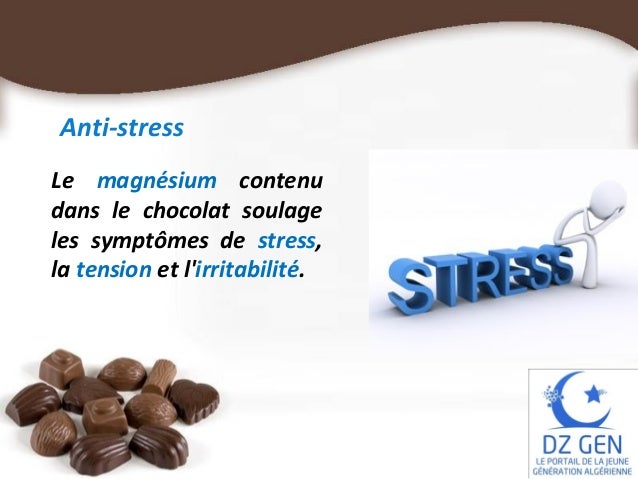 bienfait chocolat stress