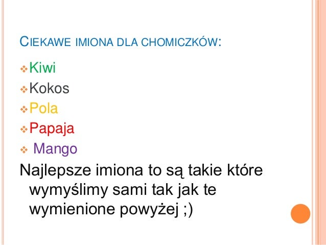 Chomiczki