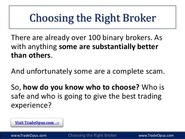 a technique for binary option brokers