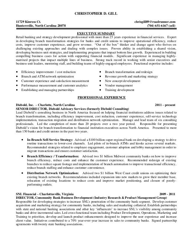 resume for branch manager