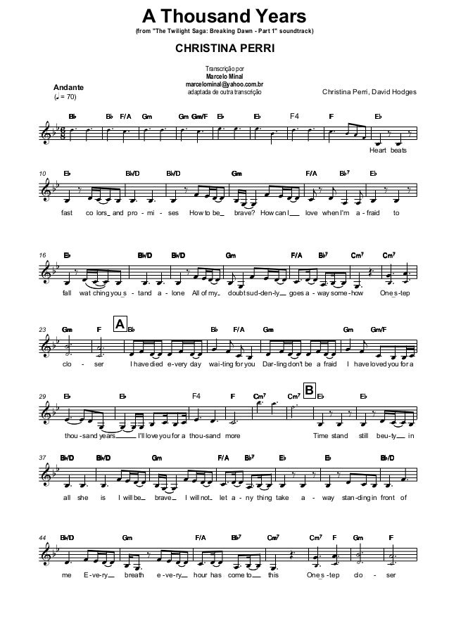 Christina Perri - A thousand years