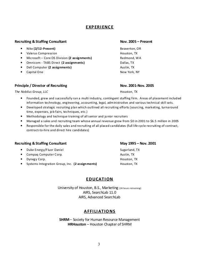 cv examples sales