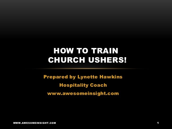 How to Train Church Ushers