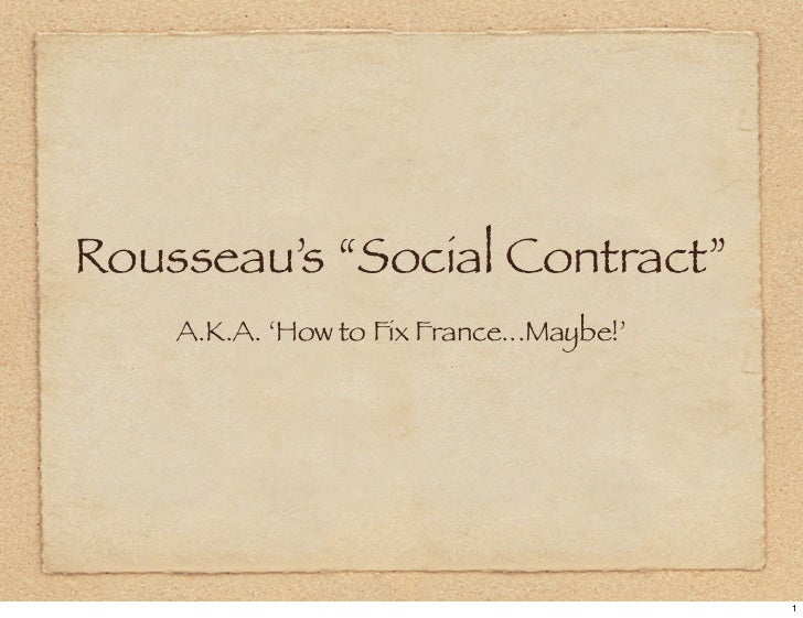 Rousseau's 'Social Contract'