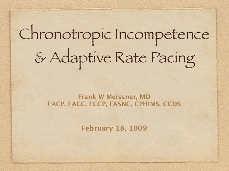 chronotropic incompetence chronotropic incompetence