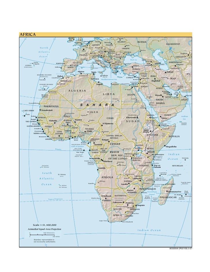 Cia World Factbook Reference Map Africa Cia World Factbook Reference Map Africa
